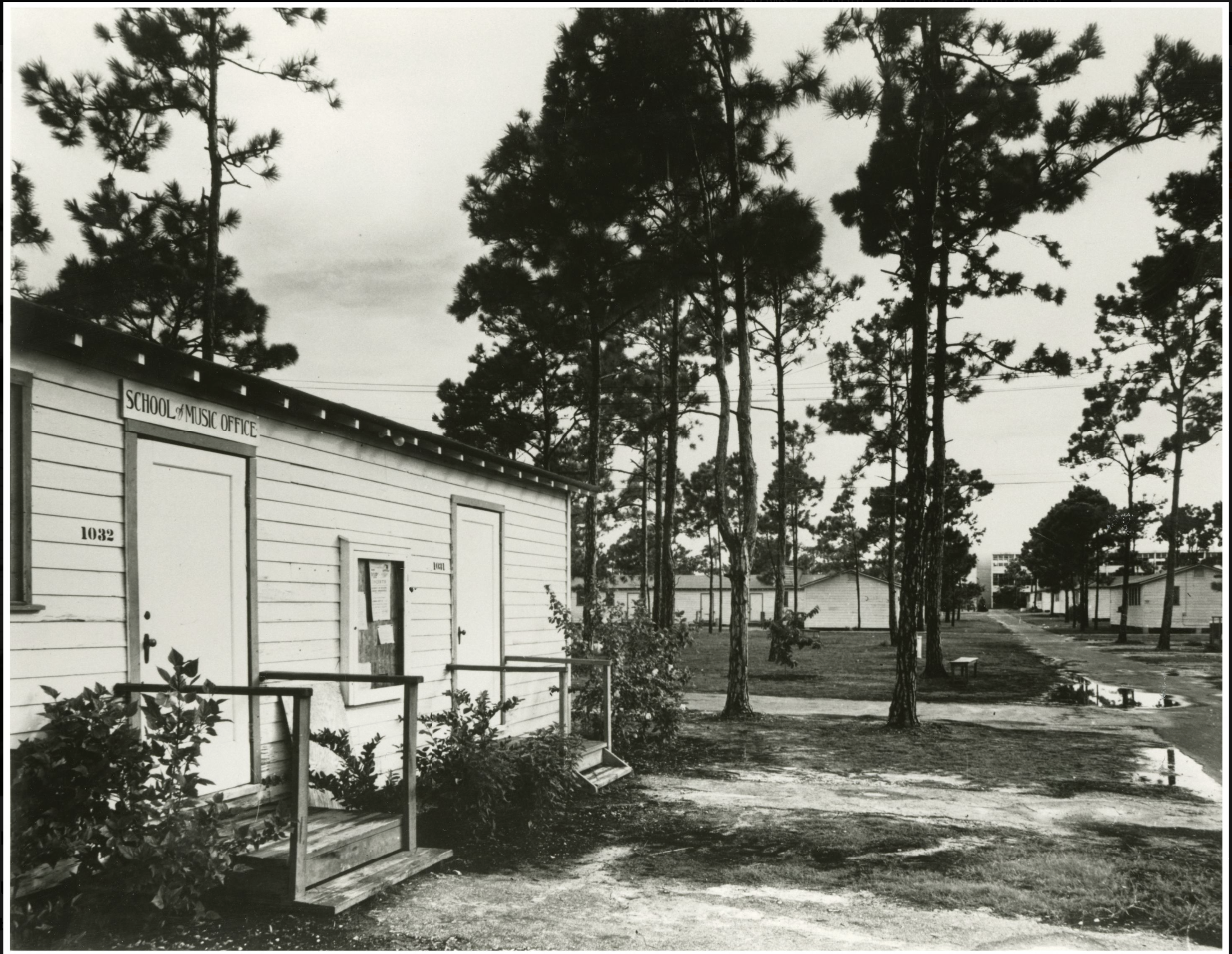 One of six temporary "shacks"